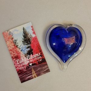 Blown Glass Heart Ornament